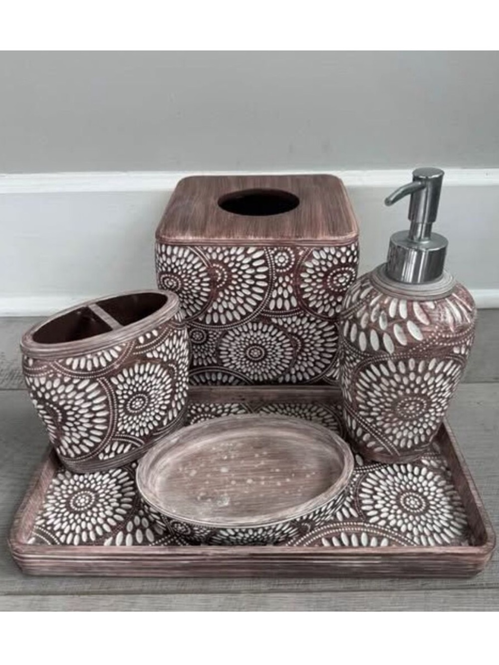 5 Piece Bathroom Accessories Set